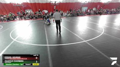 62 lbs Champ. Round 1 - Maximus Chambers, Wisconsin vs Ezekiel Gehring, Slinger Red Rhinos Wrestling Club