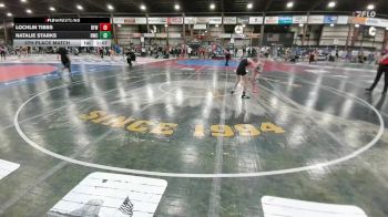 91 lbs 5th Place Match - Lochlin Tibbs, Belle Fourche Wrestling vs Natalie Starks, Heights Wrestling Club