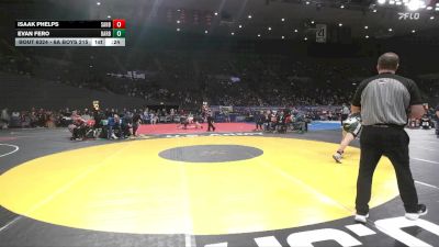 6A Boys 215 lbs Cons. Round 2 - Evan Fero, Barlow Boys vs Isaak Phelps, Sandy Boys
