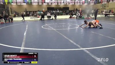 113 lbs Quarterfinal - Atlee DeWitt, Big Game Wrestling Club vs Brayden Tranmer, Iowa