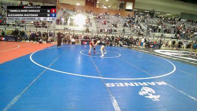 U20 Women - 53 lbs Quarters - Isabella Marie Gonzales, CA vs Alexandra Waitsman, CA