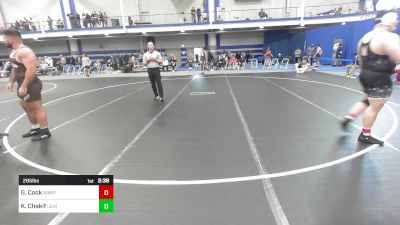 285 lbs Consi Of 32 #2 - Gage Cook, Army Prep vs Karam Chakif, Lehigh University