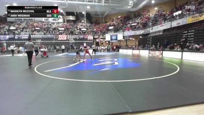 105 lbs Cons. Round 1 - Andi Wegman, Onaga Hs vs Madilyn McCool, Mound City- Jayhawk Linn Hs
