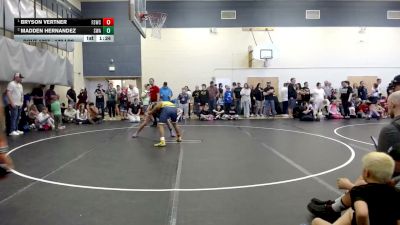 132 lbs 1st Place Match - Bryson Vertner, Fighting Squirrels Wrestling Club vs Madden Hernandez, Sublime Wrestling Academy