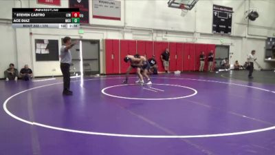 174 lbs Cons. Round 1 - Steven Castro, Lemoore College vs Ace Diaz, Moorpark CCC