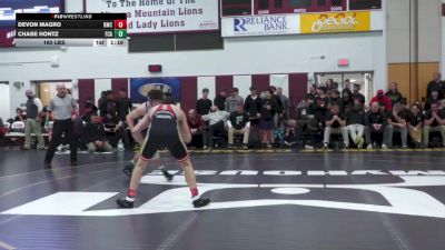 160 lbs Final - Devon Magro, Bishop McCort vs Chase Hontz, Faith Christian Acad