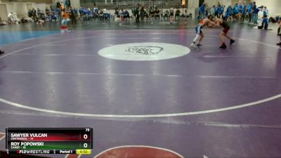 75 lbs Finals (8 Team) - Roy Popowski, Canby vs Sawyer Vulcan, Centennial