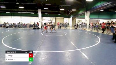 150 lbs Consi Of 32 #1 - Justus Heeg, IL vs Zeno Moore, FL