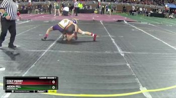 D4-113 lbs Champ. Round 1 - Colt Perry, Hudson Area HS vs Aiden Fill, Bronson HS