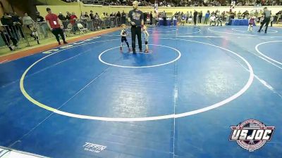 37 lbs Round Of 16 - Kashen Bell, Division Bell Wrestling vs Barrett Smith, Tulsa Blue T Panthers