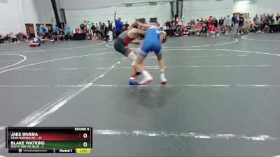 132 lbs Round 6 (8 Team) - Blake Watkins, South Side WC Blue vs Jake Rivera, Team Tugman WC