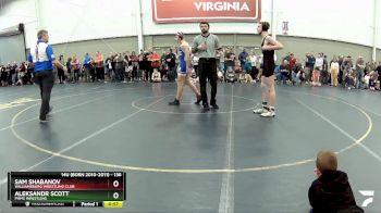 136 lbs Cons. Round 1 - Aleksandr Scott, PHMS Wrestling vs Sam Shabanov, Williamsburg Wrestling Club