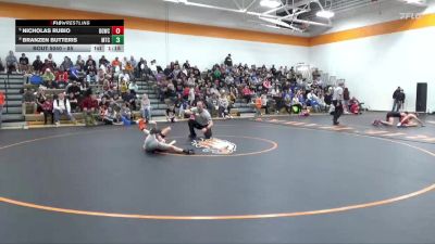 85 lbs Semifinal - Branzen Butteris, McDominate Training Center vs Nicholas Rubio, Big Game Wrestling Club