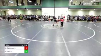 132 lbs Consi Of 128 #2 - Aidan Robichaud, RI vs Shaun Quirk, NJ