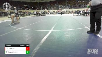 5A-132 lbs Semifinal - Dimitri Kizer, DEL CITY vs Toby Shipman, COWETA