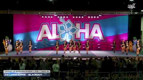 C4 Longhorns - BlackOut [2025 L4 Senior Coed - D2 Day 2] 2025 Aloha Gatlinburg Showdown