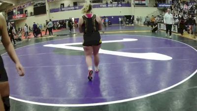 180 lbs Champ. Round 1 - Kylee Lindsley, Ottawa University vs Ceejae Hart, William Woods