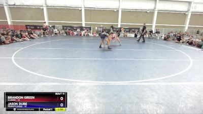 138 lbs Placement Matches (8 Team) - Brandon Green, Illinois vs Jason Dube, Pennsylvania