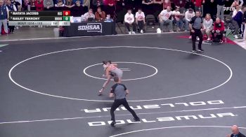 110 lbs Cons. Round 3 - Mataya Jacobs, Rapid City Central vs Bailey Tekrony, Brookings