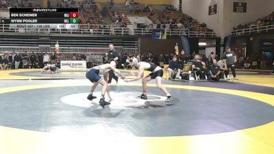 138 lbs Consi Of 16 #1 - Ben Scheiner, Mount Saint Joseph vs Wynn Pooler, The Hill School