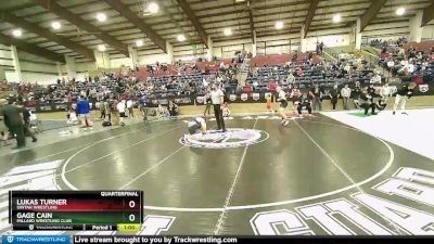 165 lbs Quarterfinal - Lukas Turner, Uintah Wrestling vs Gage Cain, Millard Wrestling Club