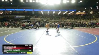 157 2A Semifinal - Kawayran Vazquez, Jesuit vs Evan Martinez, Lakeland Senior