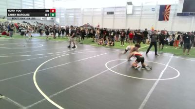 130 lbs Consolation - Noah Yoo, Riverside Rascals vs Zaden Marquez, NM Royalty
