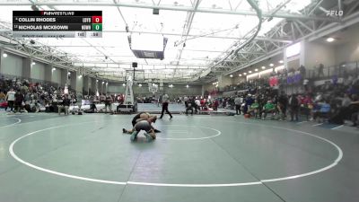 144 lbs Consi Of 8 #1 - Collin Rhodes, Ledyard vs Nicholas McKeown, Notre Dame-West Haven