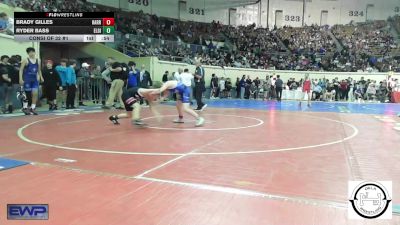 110 lbs Consi Of 32 #1 - Brady Gilles, Harrah vs Ryder Bass, Elgin Wrestling