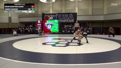78 lbs Cons. Quarters - Kevin (Sawyer) Oakes vs Joseph Rhodes, NOVA Wrestling Club
