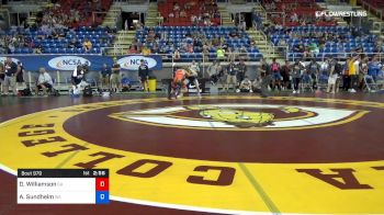 132 lbs Cons 64 #2 - Dakota Williamson, Georgia vs Avery Sundheim, Washington