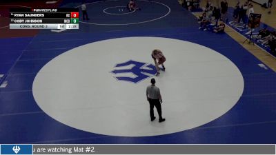 125 lbs Cons. Round 3 - Cody Johnson, McDaniel College vs Ryan Saunders, Roanoke College