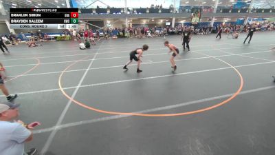 120 lbs Cons. Round 2 - Brayden Saleem, Unattached vs Branlun Simon, Unattached