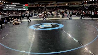 4A 107 lbs 3rd Place Match - Dominik Suarez, Valencia vs David Sedillo, Belen