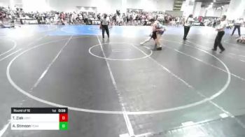 182 lbs Round Of 16 - Tyler Ziek, Central Warriors vs Anthony Stimson, Team G