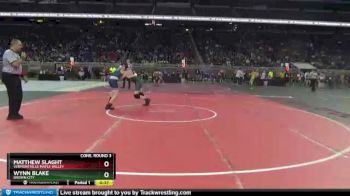 D4-119 lbs Cons. Round 3 - Wynn Blake, Brown City vs Matthew Slaght, Vermontville Maple Valley