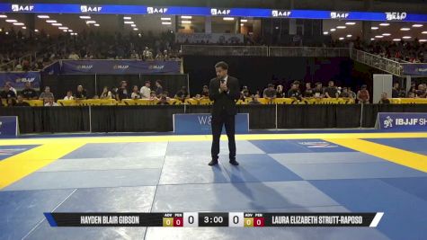 Laura Elizabeth Strutt-Raposo vs Hayden Blair Gibson 2026 Pan Kids Jiu-Jitsu IBJJF Championship