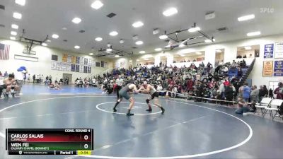 138 lbs Cons. Round 4 - Wen Fei, Calvary Chapel (Downey) vs Carlos Salais, Cleveland