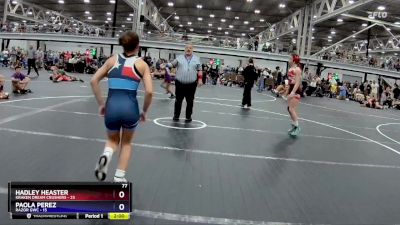 100 lbs Round 1 (8 Team) - Hadley Heaster, Kraken Dream Crushers vs Paola Perez, RaZor GWC