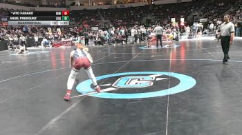 4A 106 lbs Quarterfinal - Vito Farano, Deming vs Anjel Fresquez, Los Alamos