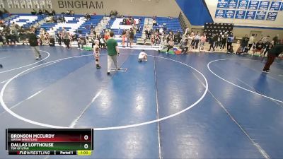 65-72 lbs Round 2 - Dallas Lofthouse, Top Of Utah vs Bronson McCurdy, Uintah Wrestling