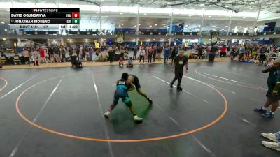 157 lbs Cons. Round 4 - David Ogunsanya, Unattached vs Jonathan Moreno, Gladiator Wrestling
