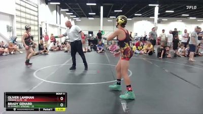 100 lbs Round 3 (4 Team) - Brady Genard, U2 Dynasty Uprising vs Oliver Lamiman, Firebird Elite