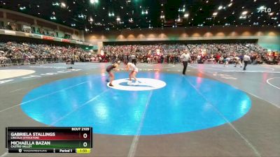 120 lbs Champ. Round 2 - Michaella Bazan, Castro Valley vs Gabriela Stallings, Lincoln (Stockton)