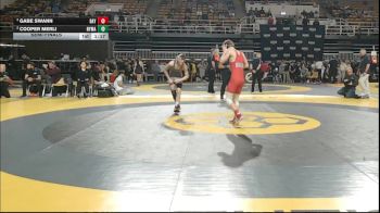 120 lbs Semifinal - Gabe Swann, Baylor School vs Cooper Merli, New York Military Academy