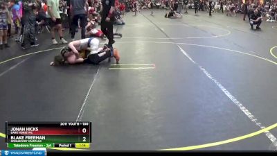 100 lbs Cons. Round 2 - Blake Freeman, Springport Spartans vs Jonah Hicks, Dark Horse WC