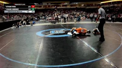 4A 121 lbs 3rd Place Match - Ethan Vigil, Aztec vs Chase Jimenez, Silver