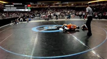 4A 121 lbs 3rd Place Match - Ethan Vigil, Aztec vs Chase Jimenez, Silver