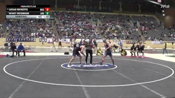 175 lbs Semifinal - Wyatt Peterson, LaRue County vs Lucas Ricketts, Union County