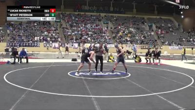 175 lbs Semifinal - Wyatt Peterson, LaRue County vs Lucas Ricketts, Union County